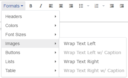 Format Dropdown Images