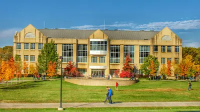 Campus life photo showing student activities and facilities