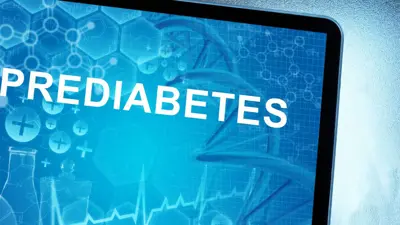 photo of computer screen with words "prediabetes"