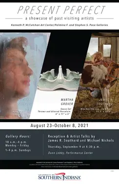 Show poster: one image of art from each artist