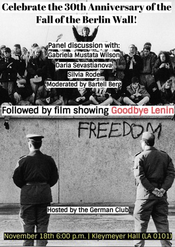Fall of the Berlin Wall flyer