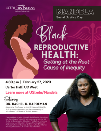 Mandela Social Justice Day Information Flyer Image. Contains same info as event webpage