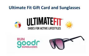 Ultimate Fit logo with summer graphics. 