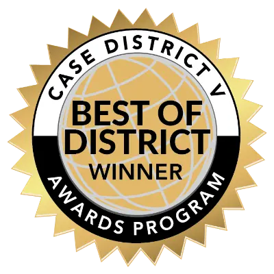 CASE District V Best of District Winner Award logo