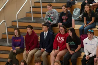 Campus life photo showing student activities and facilities