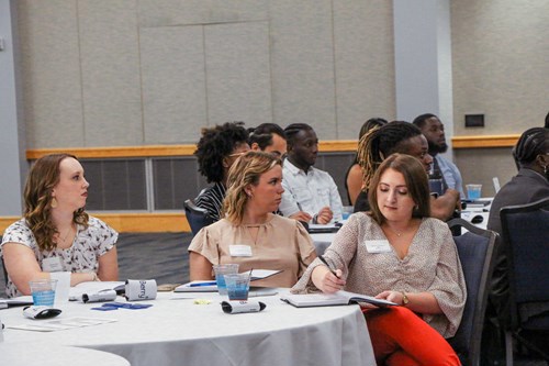 Students at table