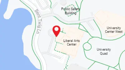Aerial map of the Liberal Arts Center