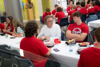 Campus life photo showing student activities and facilities