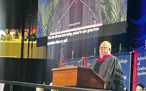 Tony Goodwin gives commencement address