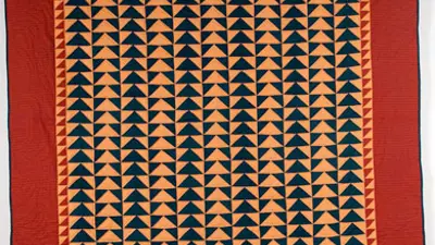 Quilt, Wild Geese pattern