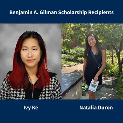 Two USI Romain College of Business students receive prestigious scholarship for study abroad