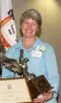 Kim Schauss with trophy