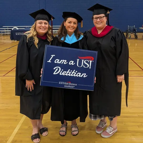 Food and Nutrition faculty pose for photo at graduation