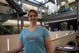 Dana in the BEC atrium