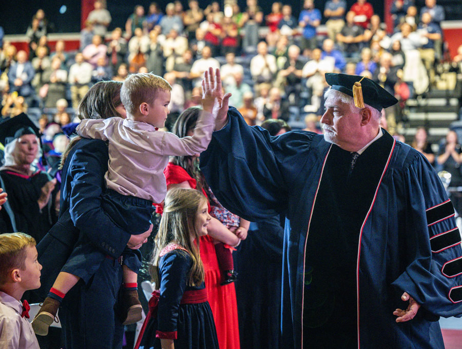 President Bridges with his family
