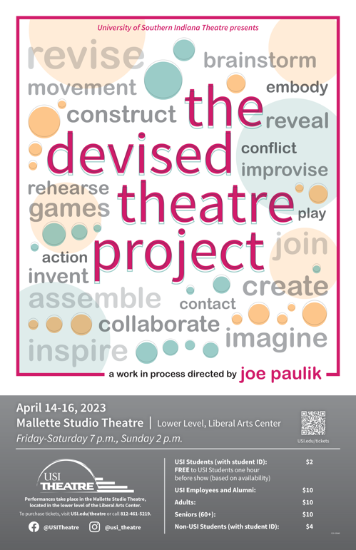 Poster Art for the upcoming Devised Theatre Project