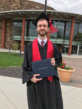 Zack at graduation