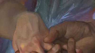 Painting of hands by Livia Alexander