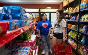 students shopping in the C-Store