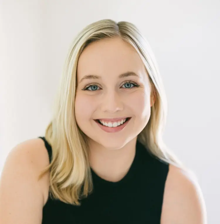 Professional acting headshot of USI graduate Ashlyn Thornburgh