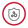 Image of Shield with Virus Motif Circled in Red