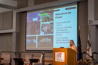 Campus life photo showing student activities and facilities