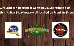 Gerst Haus, Sportsmans and Smitty's logos 