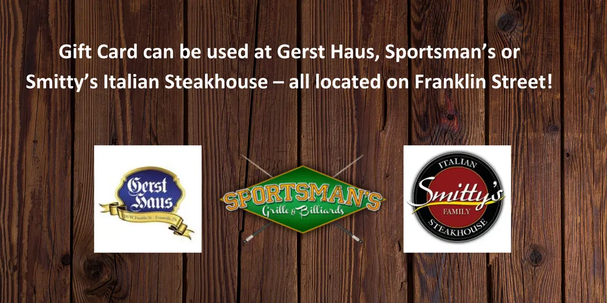 Gerst Haus, Sportsmans and Smitty's logos 