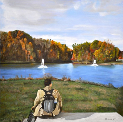 The Beginning of My Second Life, Tadashi Kojima, oil on canvas