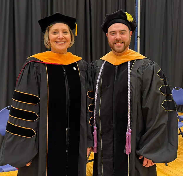 Photo of Jennifer Evans and Bailey Rankin at graduation