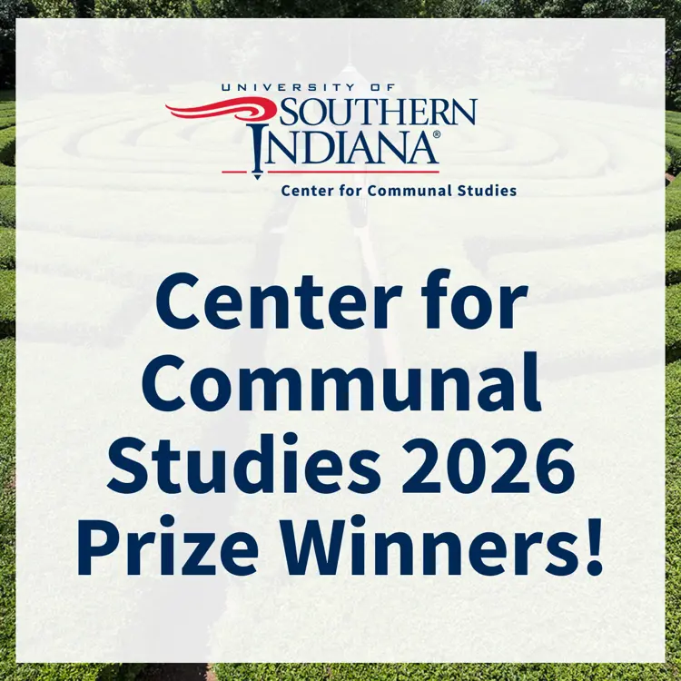 Graphic image "Center for Communal Studies 2026 Prize Winners!"