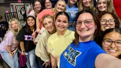 selfie of a group of students.