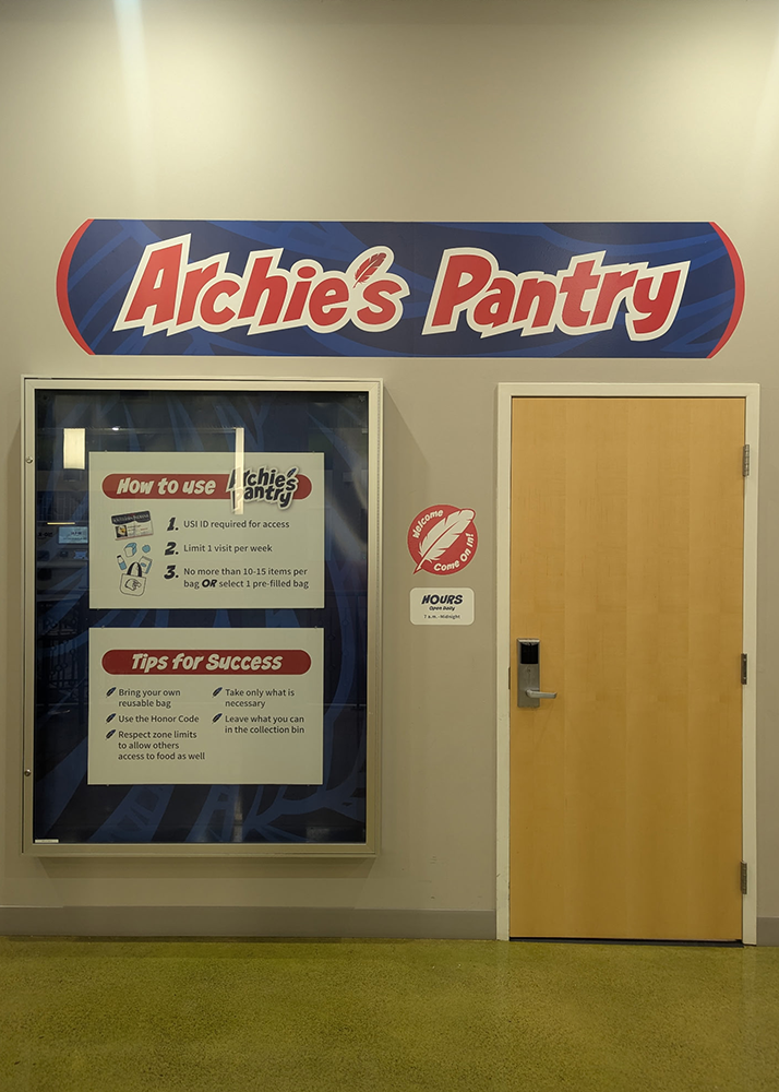 Photo of Entrance to Archie's Closet and Signage