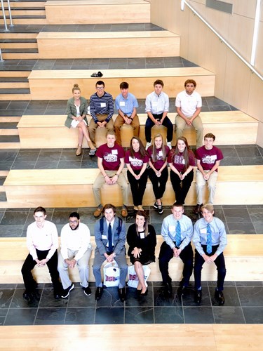 Participants on the BEC atrium steps