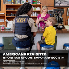 Inspired by Rockwell, Dickes recreates American scenes with photography