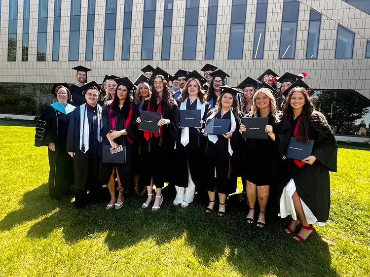Photo of Radiology students at Graduation
