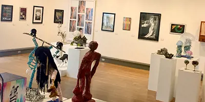 Image of multiple works of art in many media