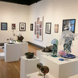 Image of multiple works of art in many media