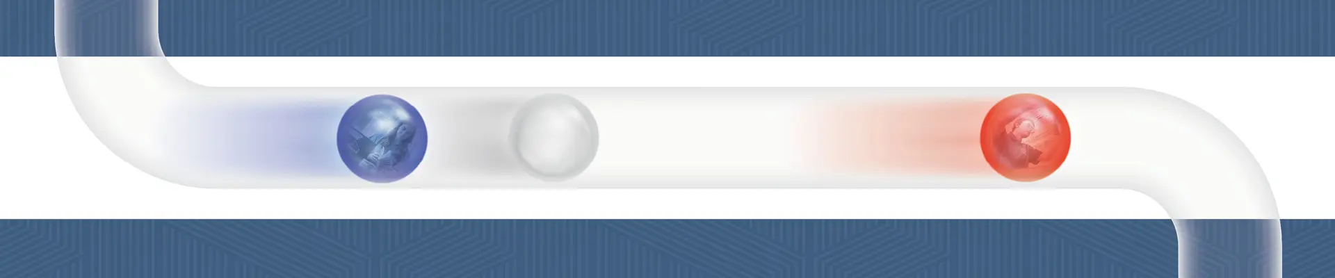 Illustrated graphic of orbs moving through the pipeline.