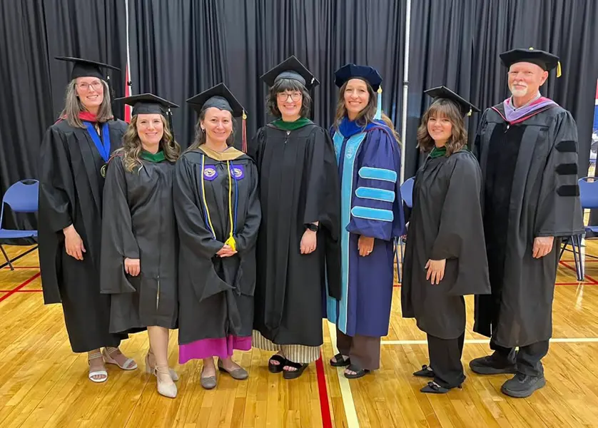 Dental faculty at graduation