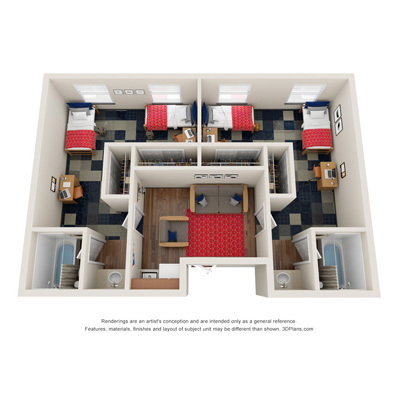 res halls map