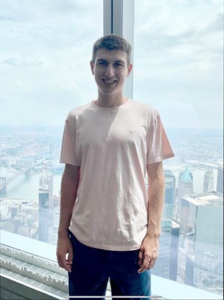 parker in front of windows
