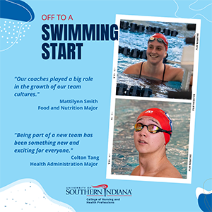 Off to a swimming start graphic