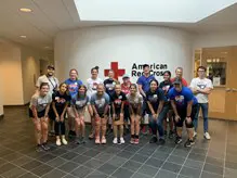 Welcome week leaders at spirit event