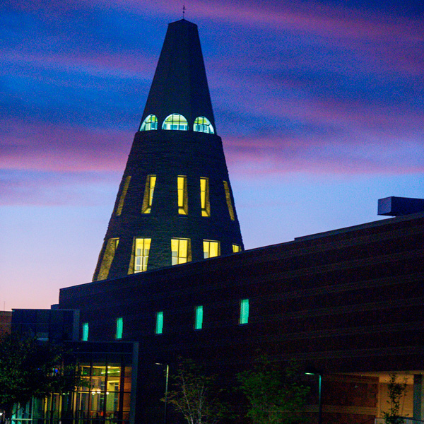 University Center at sunset