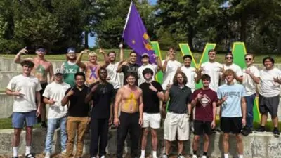 group photo of fraternity members