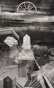 Evan Summer, Landscape L ,Edition 30, Intaglio, 2010, Collection of Ron Ruble