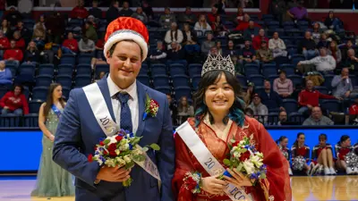 Homecoming King and Queen at Liberty Arena